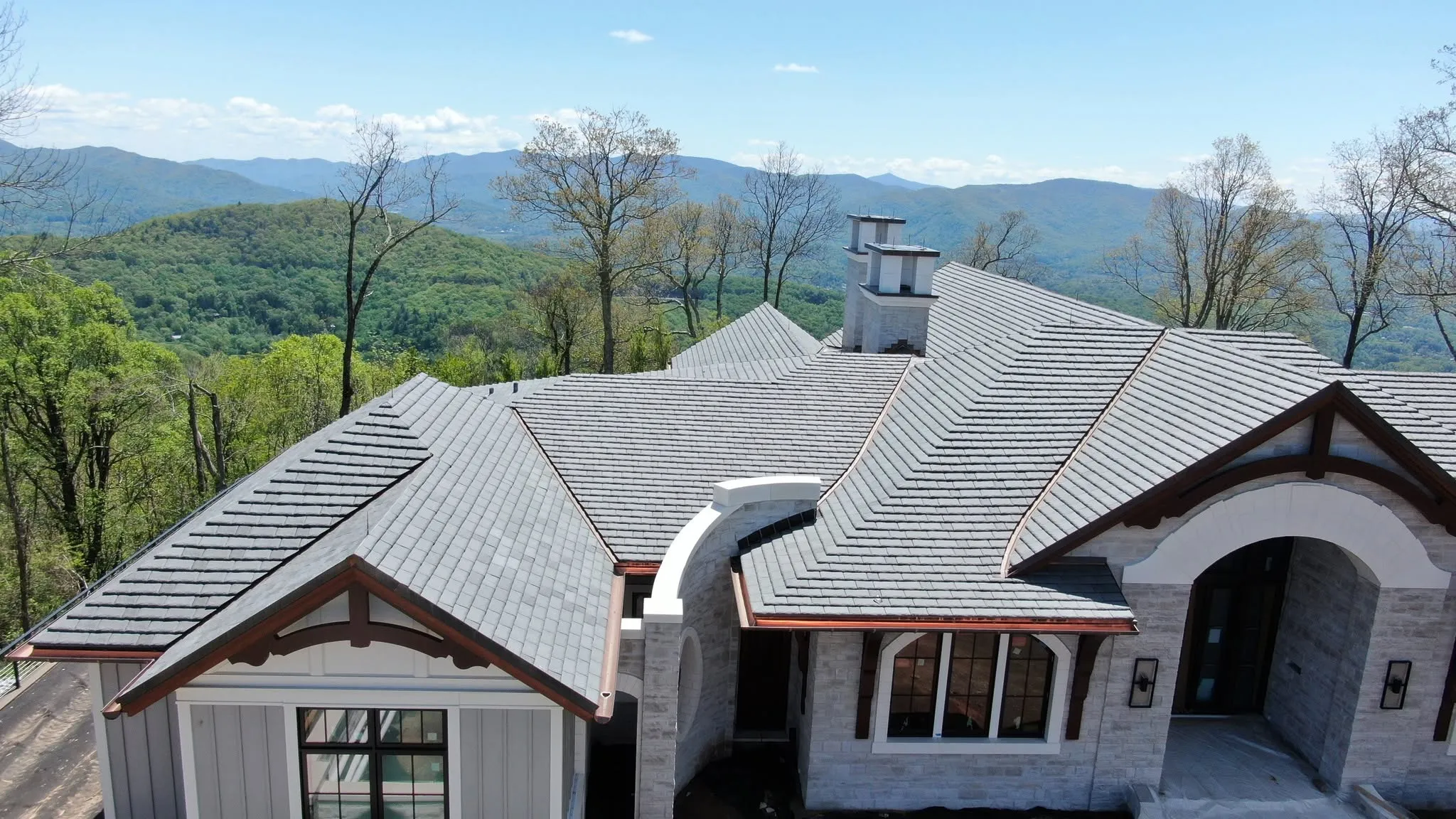 Luxury slate roof installation on La Mesa CA home – premium residential roofing project showcasing expert craftsmanship in East County San Diego